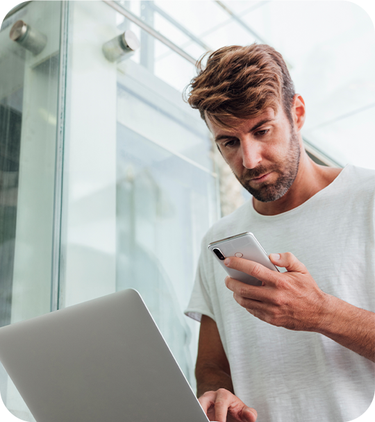 Man checkt seine DSL Verbindung